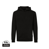Iqoniq Jasper gerecycled katoen hoodie, zwart (L)