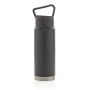 Leakproof vacuum on-the-go bottle with handle, grey