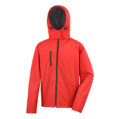 TX Performance Hooded Softshell Jacket - Red/Black - 2XL
