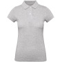 Ladies' organic polo shirt Heather Grey XL
