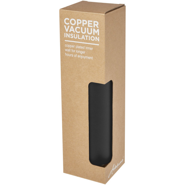 Thor 750 ml copper vacuum insulated sport bottle - Solid black