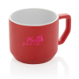 Ceramic modern mug, red
