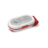 Fietslamp click-on - Rood / Wit