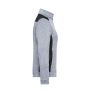 Ladies' Knitted Workwear Fleece Jacket - STRONG - - white-melange/carbon - 4XL