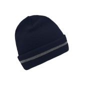 MB7141 Reflective Beanie - navy/silver - one size