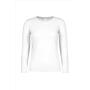 B&C #E150 Longsleeve Women, White, 3XL