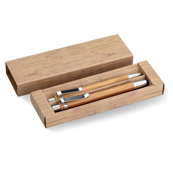 BAMBOOSET - Bamboe pen en potloodset