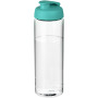 H2O Active® Vibe 850 ml sportfles met kanteldeksel - Transparant/Aqua blauw