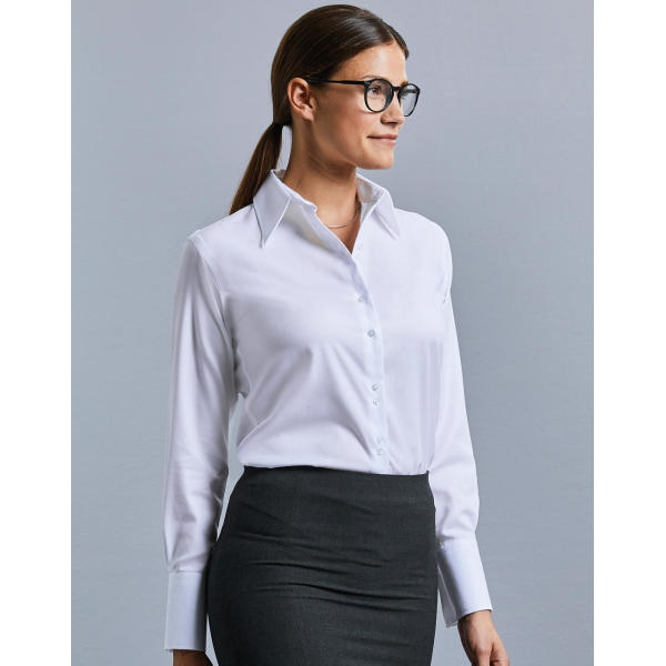Ladies’ Ultimate Non-iron Shirt LS - White - XS (34)