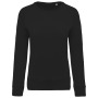 Damessweater BIO ronde hals raglanmouwen Black XS