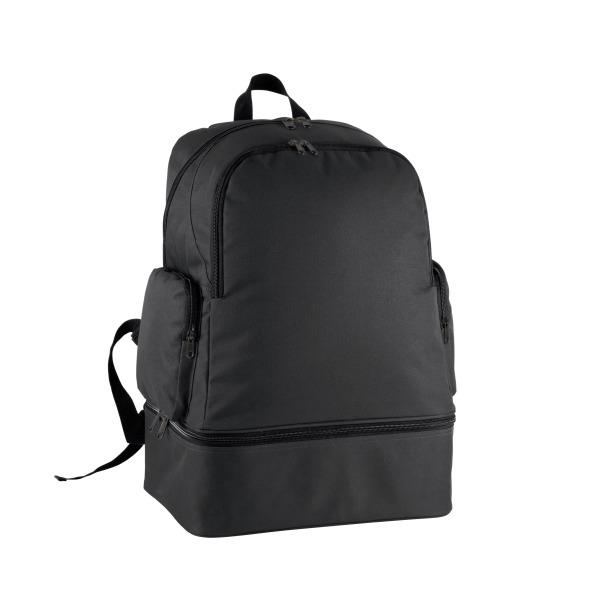 Team sports backpack with rigid bottom - 42L