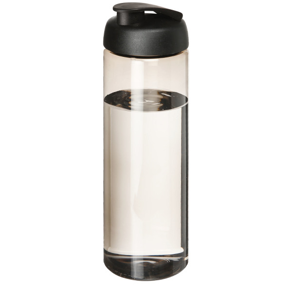 H2O Active® Vibe 850 ml flip lid sport bottle - Charcoal/Solid black