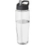 H2O Active® Tempo 700 ml sportfles met fliptuitdeksel - Transparant/Zwart