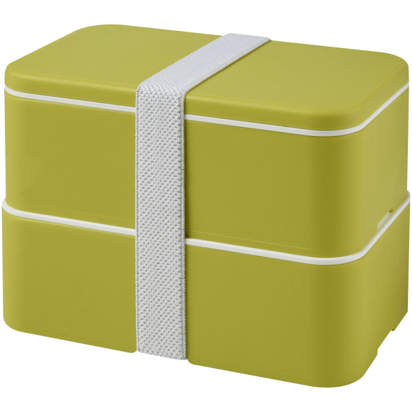 MIYO double layer lunch box - Lime/Lime/White