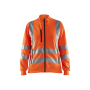 Dames Sweatshirt met rits High Vis