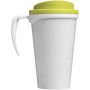 Brite-Americano® grande 350 ml insulated mug - White/Lime