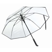 Automatische paraplu VIP - transparant, zwart