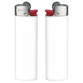 BIC® J23 Aansteker J23 Lighter BO opaque white_BA white_FO red_HO chrome