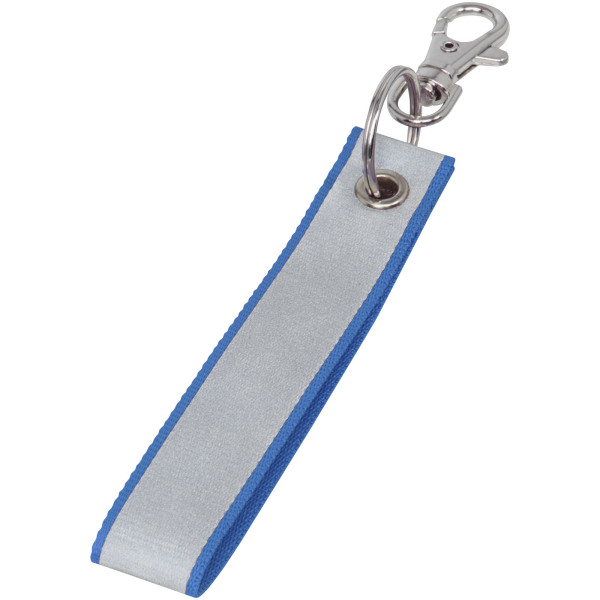 RFX™ Holger reflective key hanger - Process blue