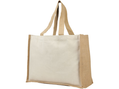 Varai 320 g/m² canvas en jute boodschappentas 23L