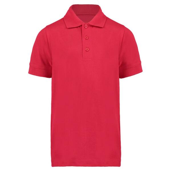 Kids Klassic Poly/Cotton Piqué Polo Shirt, Red, 11-12, Kustom Kit