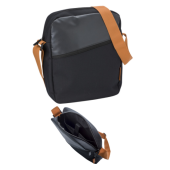 Polyester schoudertas zwart voor 12.5 Polyester schoudertas zwart voor 12.5