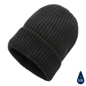 Impact AWARE™ Polylana® dubbel gebreide beanie, zwart