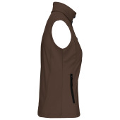 Dames softshell bodywarmer Chocolate S