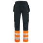 6534 pants HV CL 1 Orange/Black D120
