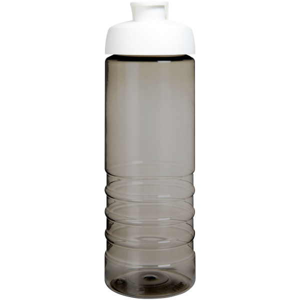 H2O Active® Eco Treble 750 ml drinkfles met klapdeksel - Charcoal/Wit