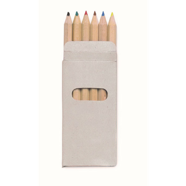 ABIGAIL - 6 färgade blyertspennor