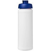 Baseline® Plus 750 ml sportflaska med uppfällbart lock - Vit/Blå