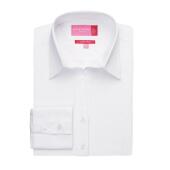 Ladies Palena Long Sleeve Poplin Shirt, White, 20, Brook Taverner