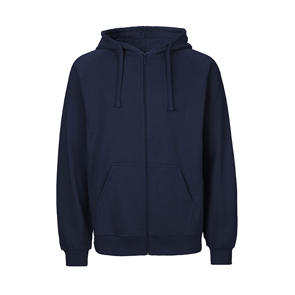 Neutral mens zip hoodie-Navy-S