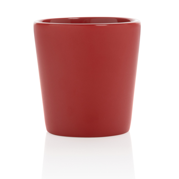 Keramische moderne koffiemok, rood
