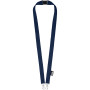 Adam recycled PET lanyard with two hooks - Navy