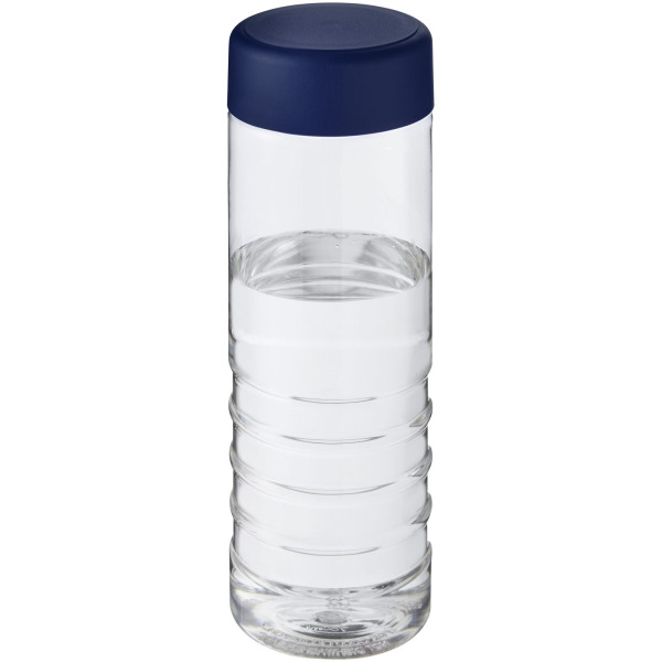 H2O Active® Treble 750 ml screw cap water bottle - Transparent/Blue
