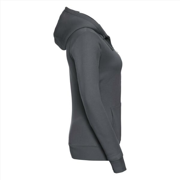 RUS Ladies Authentic Zip Hood Jacket, Convoy Grey, XL