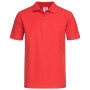 Stedman Polo SS for kids 186c scarlet red XS