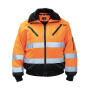 Hi-Vis Pilot Jacket "Oslo" - Orange/Black - S