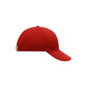 MB016 6 Panel Cap Laminated - red - one size