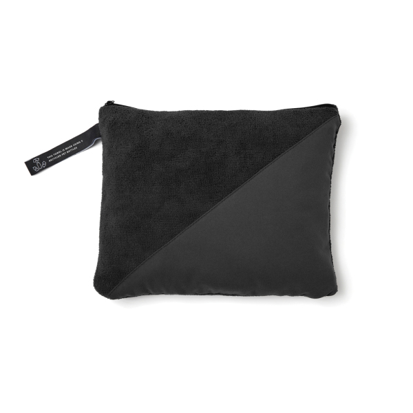 VINGA RPET Active Dry handdoek 140x70, zwart