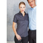 Dames non-iron blouse korte mouwen White XS
