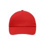 MB002 5 Panel Promo Cap Laminated - signal-red - one size