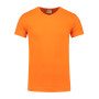 L&S T-shirt V-neck cot/elast SS for him Orange XXL