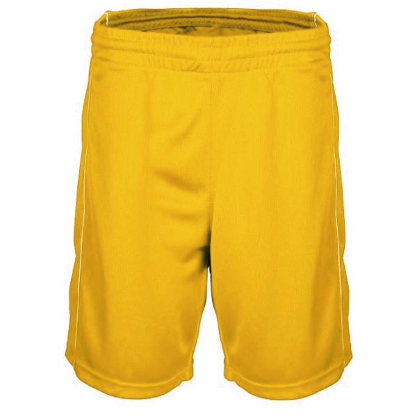 Damesbasketbalshorts Sporty Yellow XS