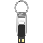 Flip USB - Zwart/Zilver - 64GB