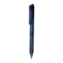 X9 frosted pen met siliconen grip, donkerblauw