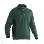 Jobman 5401 Halfzip sweatshirt bosgr./zwart 4xl