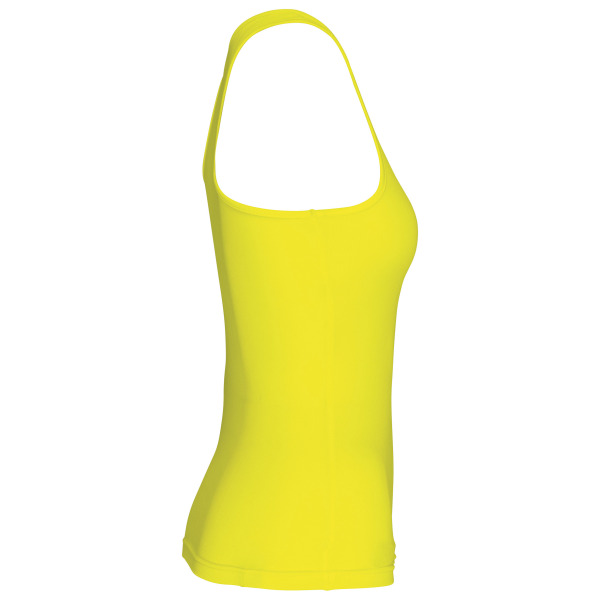 Damessporttop Fluorescent Yellow XS